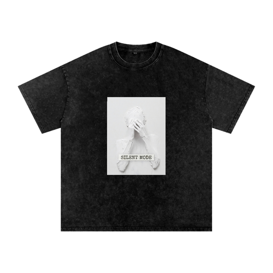 SILENT MODE – Wearable Art on Snow-Washed Cotton